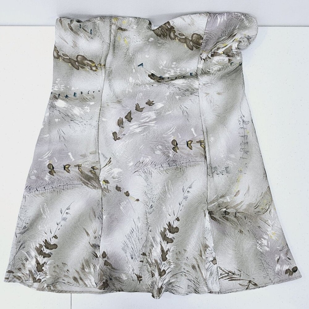 Vtg Y2K Victoria Secret Babydoll Silk Slip Dress M Gray Grassland Coquette Fairy - Picture 14 of 16